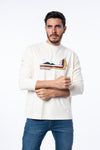 Camiseta Oversized Fit Mangas Largas LF